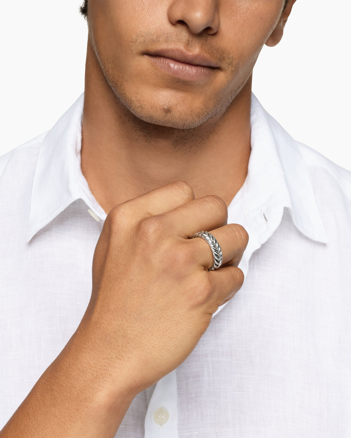 David Yurman Chevron Band Ring David Yurman Men’s
