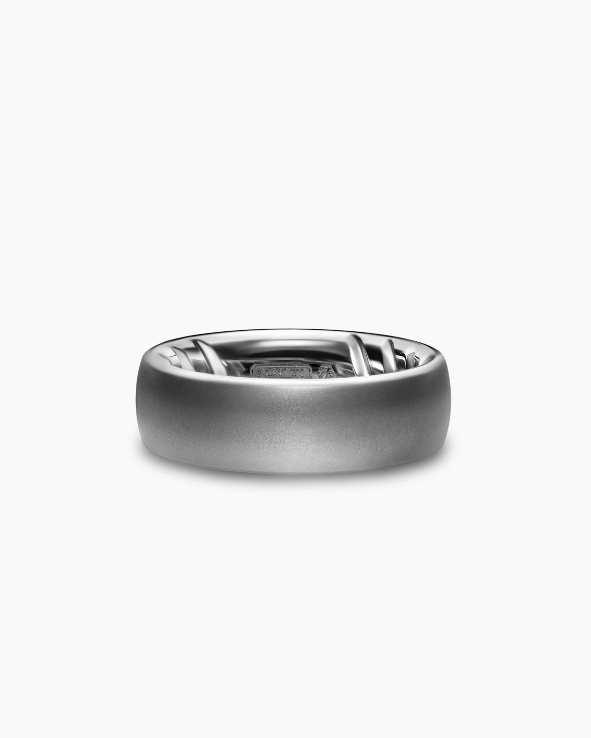 David Yurman Mens Streamline Band Ring in Anthracite Titanium, 7.6mm David Yurman Men’s|Wedding