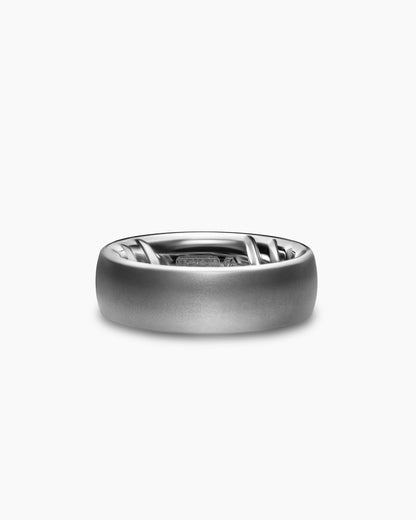 David Yurman Mens Streamline Band Ring in Anthracite Titanium, 7.6mm David Yurman Men’s|Wedding