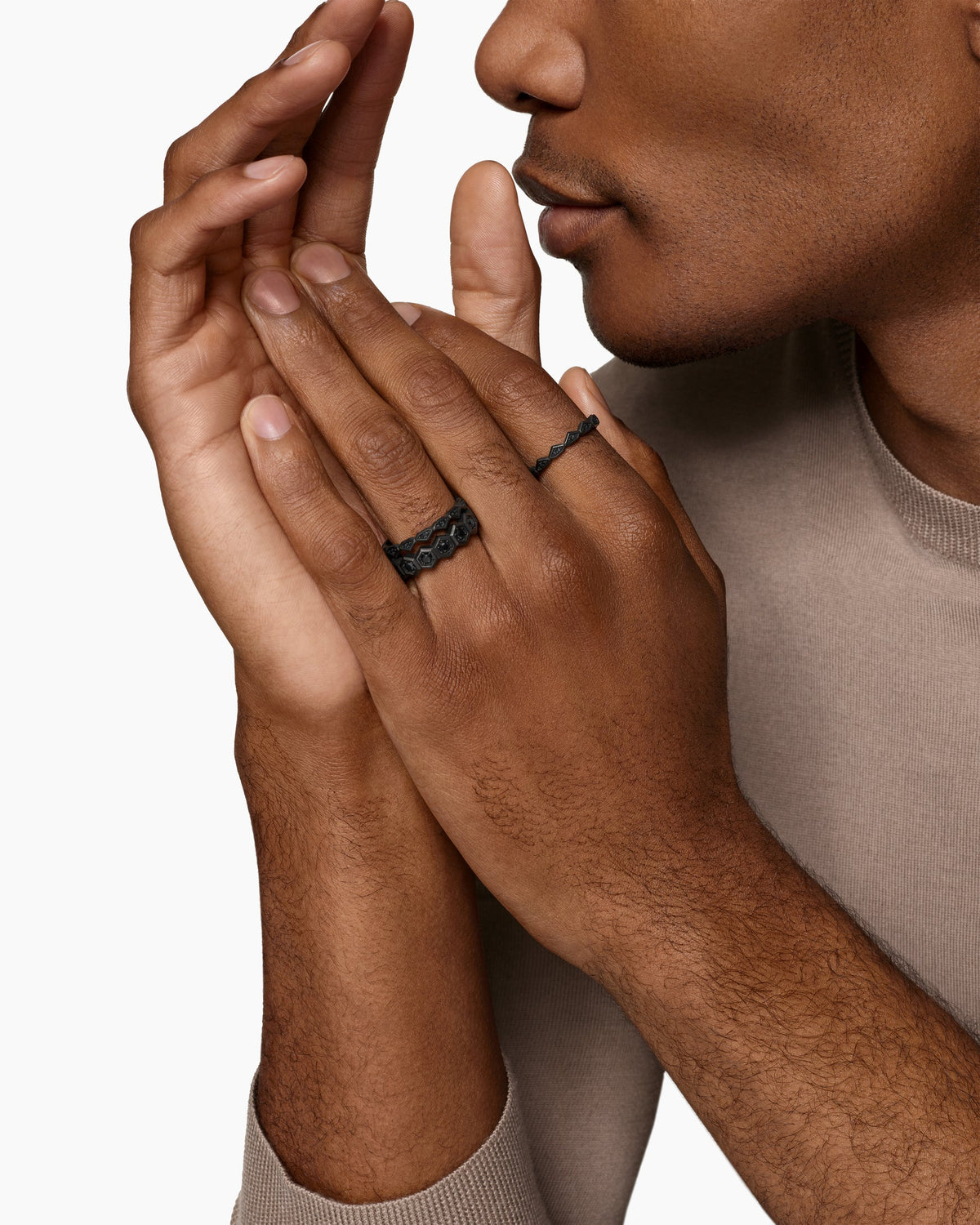 David Yurman Hex Stack Ring David Yurman Men’s