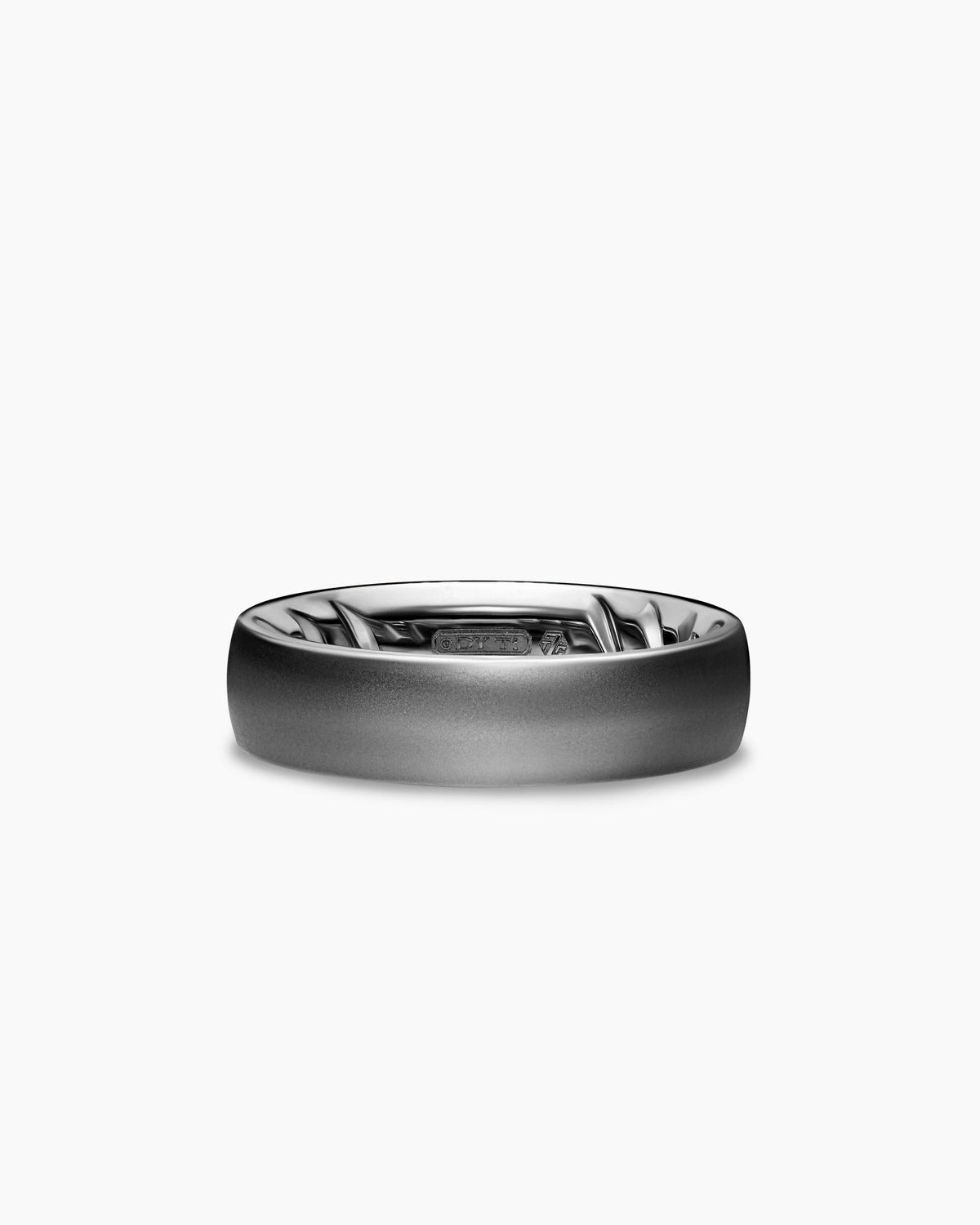 David Yurman Mens Streamline Band Ring in Anthracite Titanium, 6.2mm David Yurman Men’s|Wedding