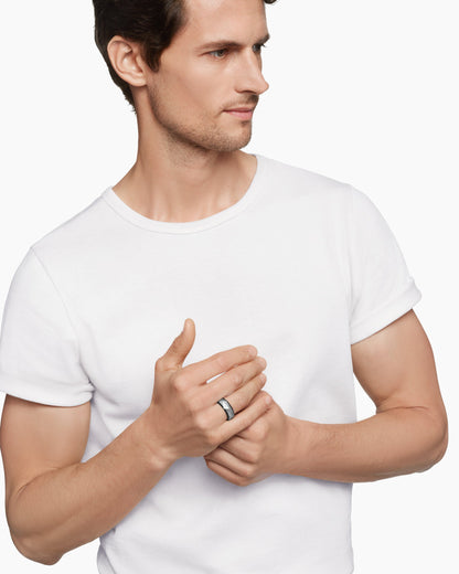 David Yurman Torqued Faceted Band Ring David Yurman Men’s|Wedding