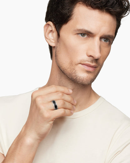 David Yurman Beveled Band Ring David Yurman Men’s|Wedding