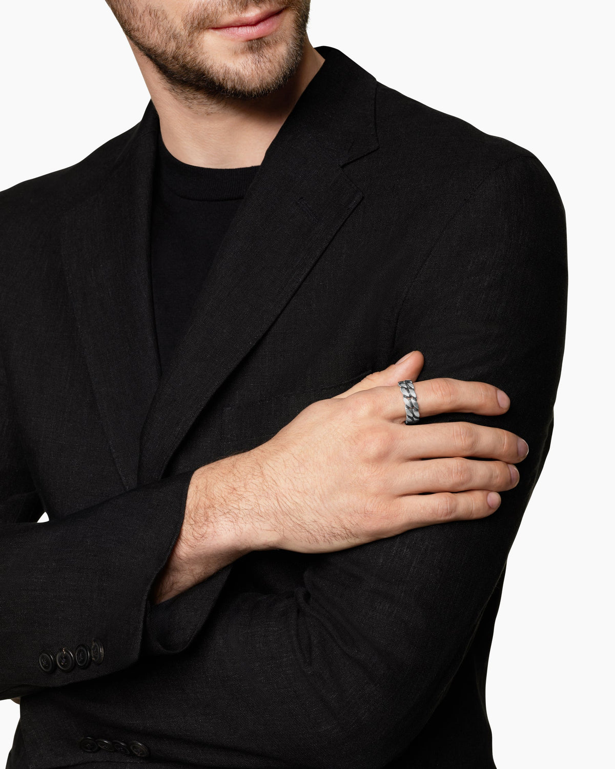 David Yurman Curb Chain Band Ring David Yurman Men’s