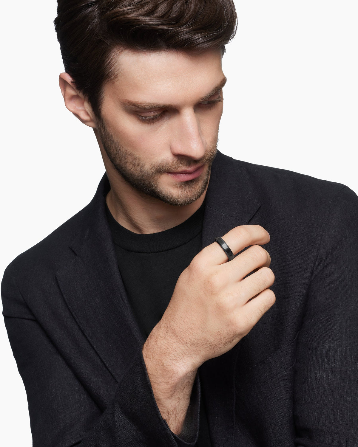 David Yurman Beveled Band Ring David Yurman Men’s|Wedding