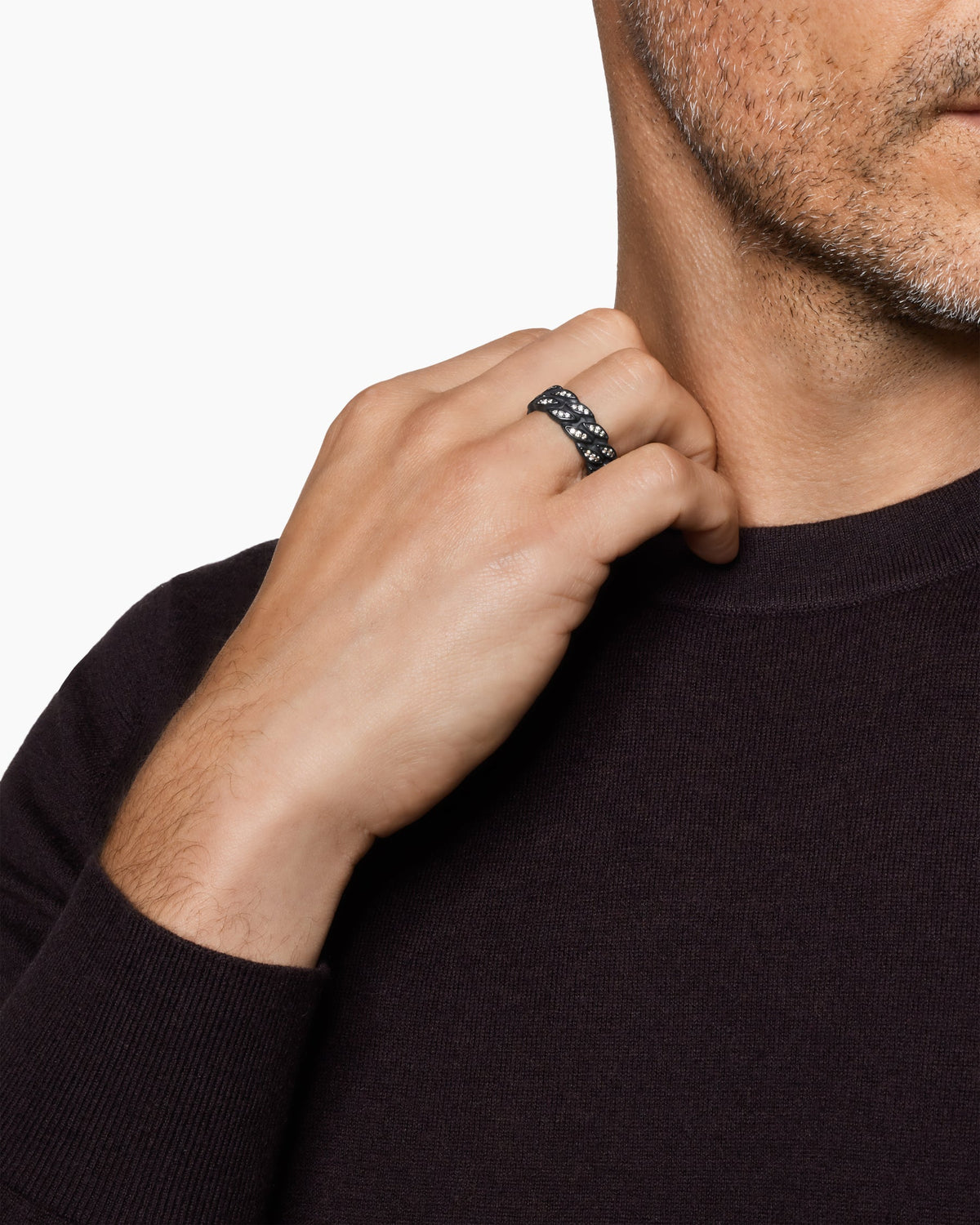 David Yurman Curb Chain Band Ring David Yurman Men’s
