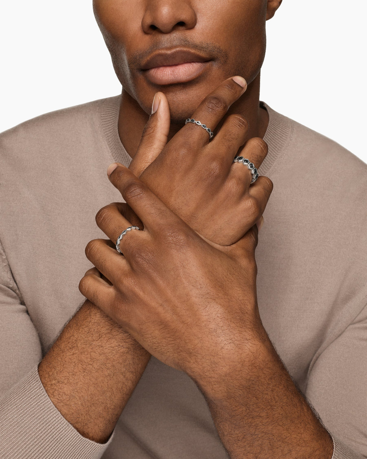 David Yurman Hex Stack Ring David Yurman Men’s