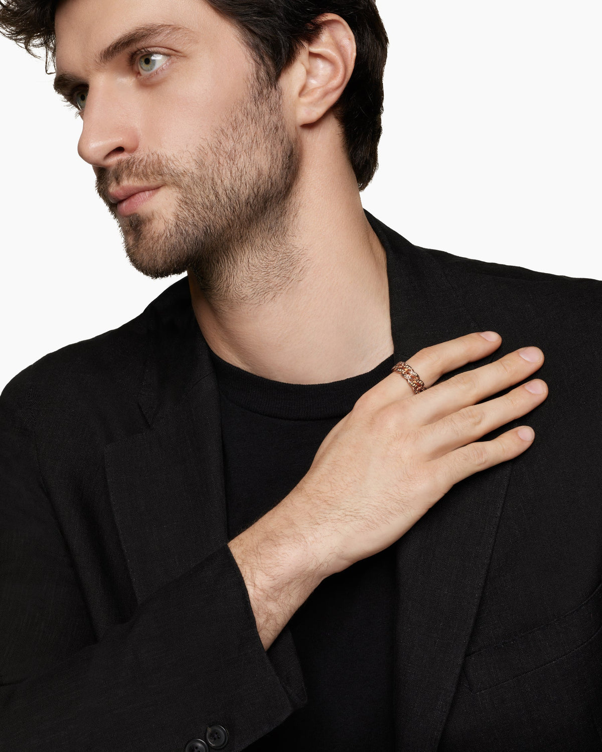 David Yurman Curb Chain Band Ring David Yurman Men’s