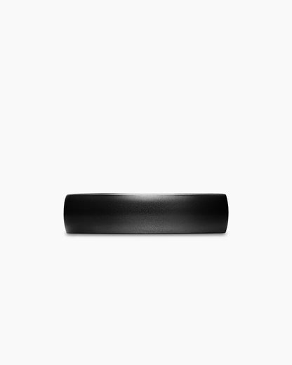 David Yurman Mens Streamline Band Ring in Black Titanium, 6.2mm David Yurman Men’s|Wedding