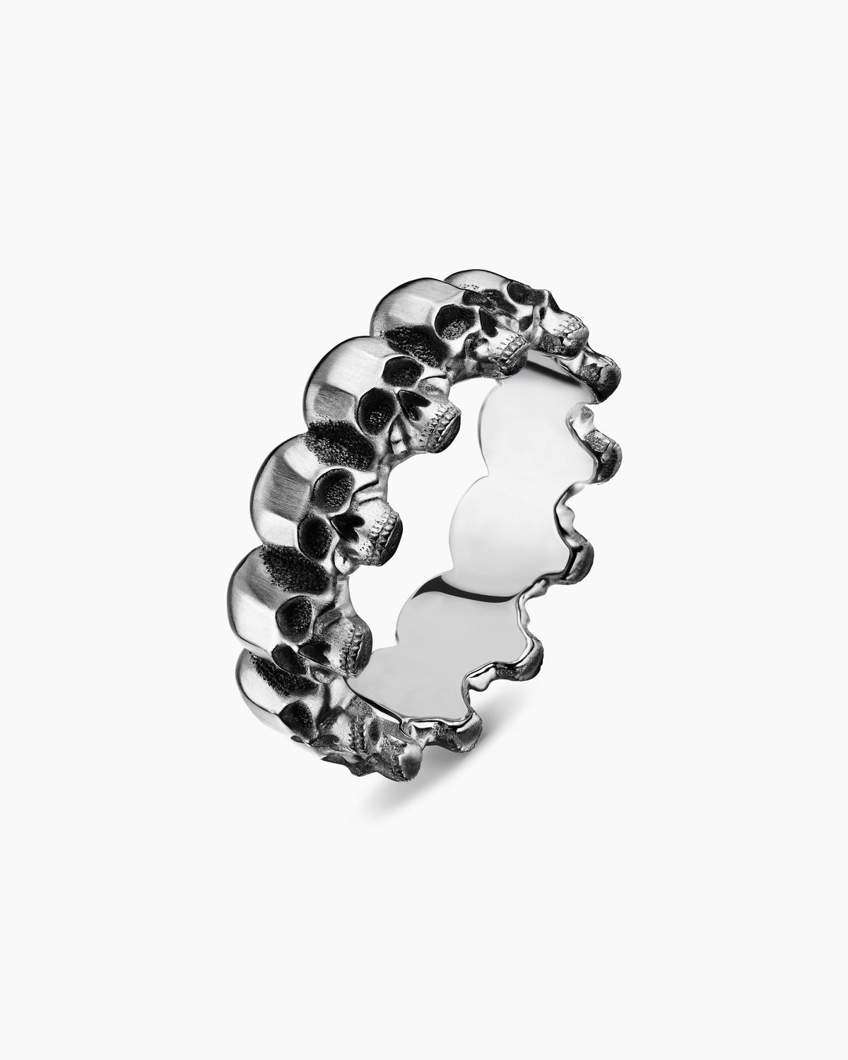 David Yurman Memento Mori Skull Band Ring David Yurman Men’s