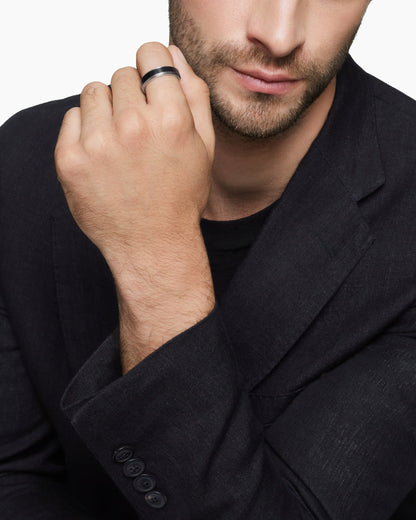 David Yurman Beveled Band Ring David Yurman Men’s|Wedding