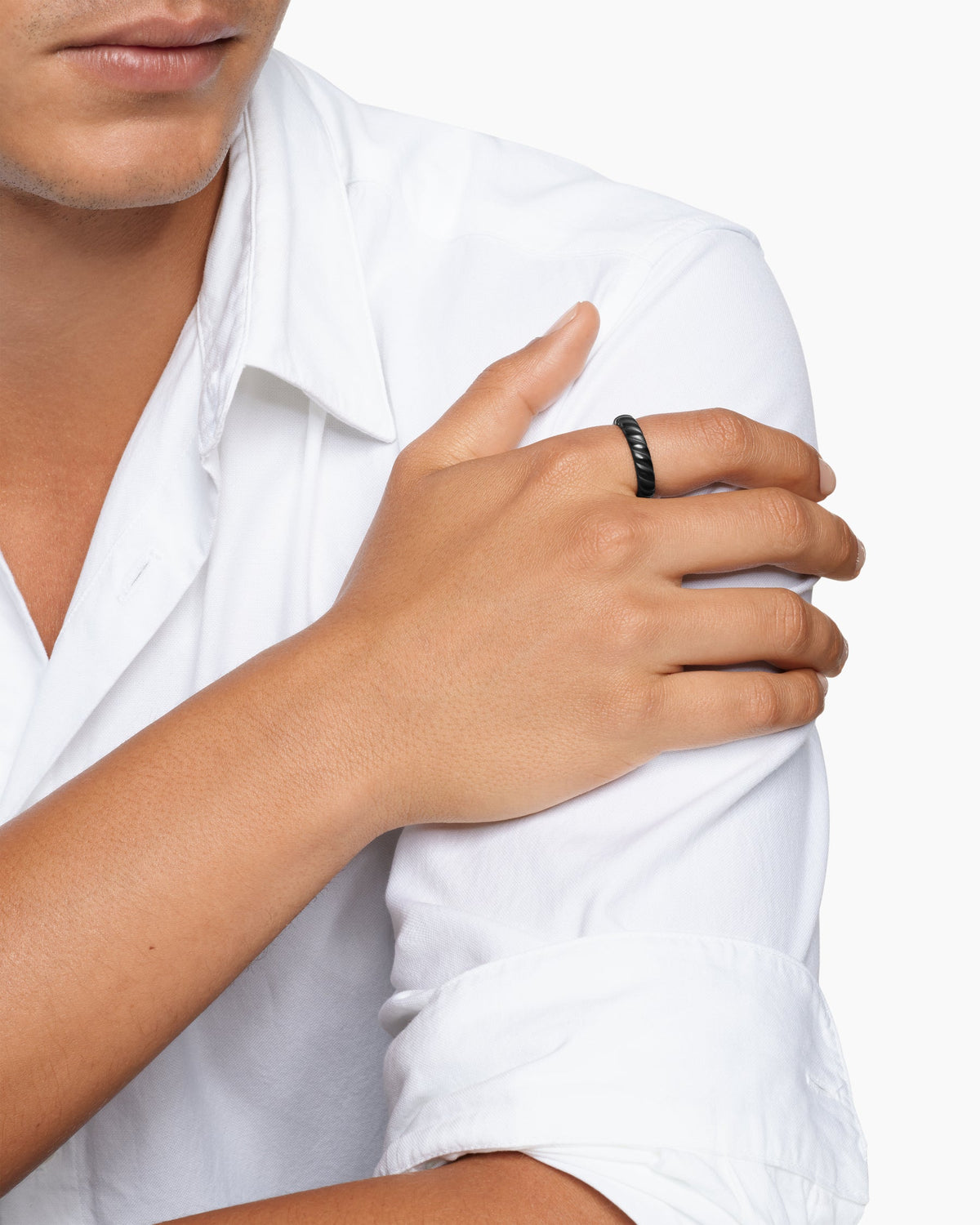 David Yurman Sculpted Cable Band Ring David Yurman Men’s