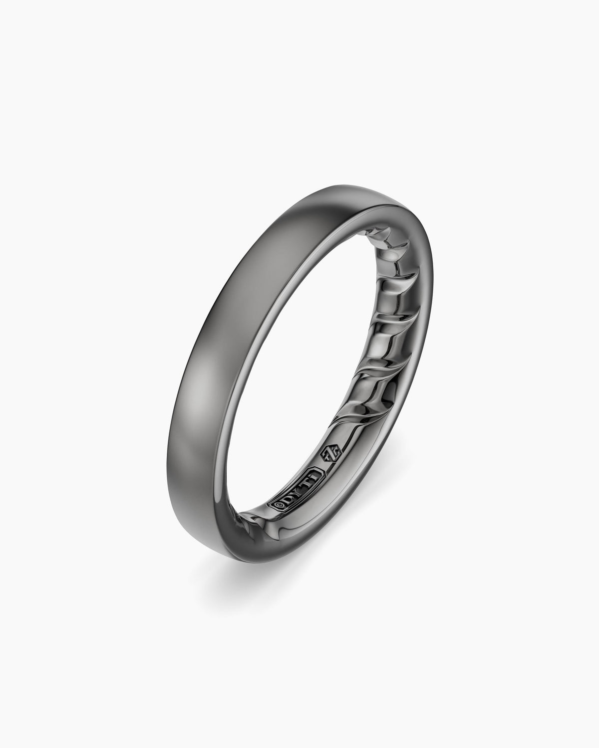 David Yurman Mens Streamline® Band Ring in Anthracite Titanium, 4mm David Yurman Men’s|Wedding