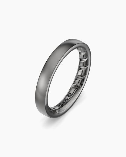 David Yurman Mens Streamline® Band Ring in Anthracite Titanium, 4mm David Yurman Men’s|Wedding