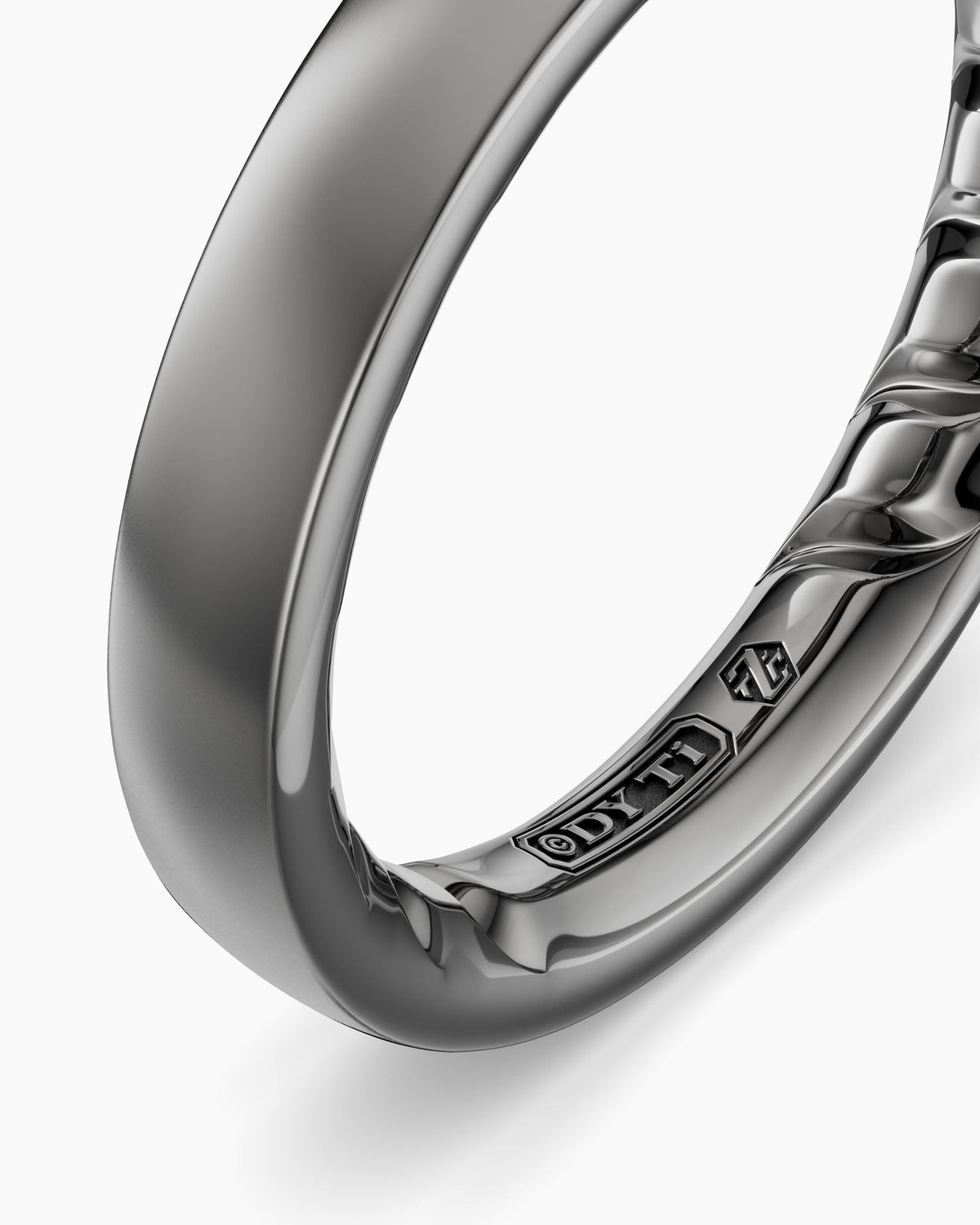 David Yurman Mens Streamline® Band Ring in Anthracite Titanium, 4mm David Yurman Men’s|Wedding