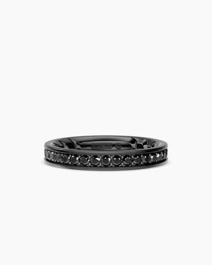 David Yurman Mens Streamline® Band Ring in Black Titanium, 4mm David Yurman Men’s|Wedding