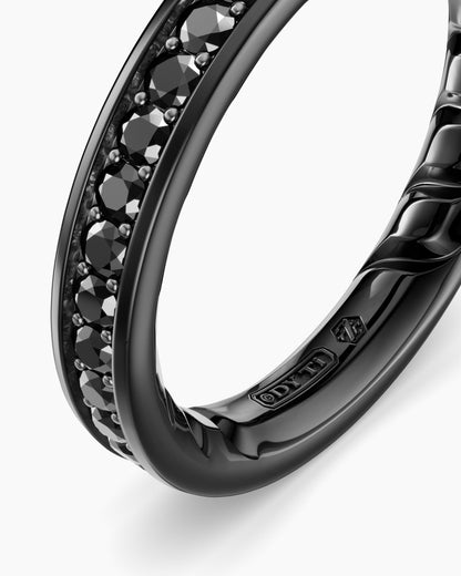 David Yurman Mens Streamline® Band Ring in Black Titanium, 4mm David Yurman Men’s|Wedding