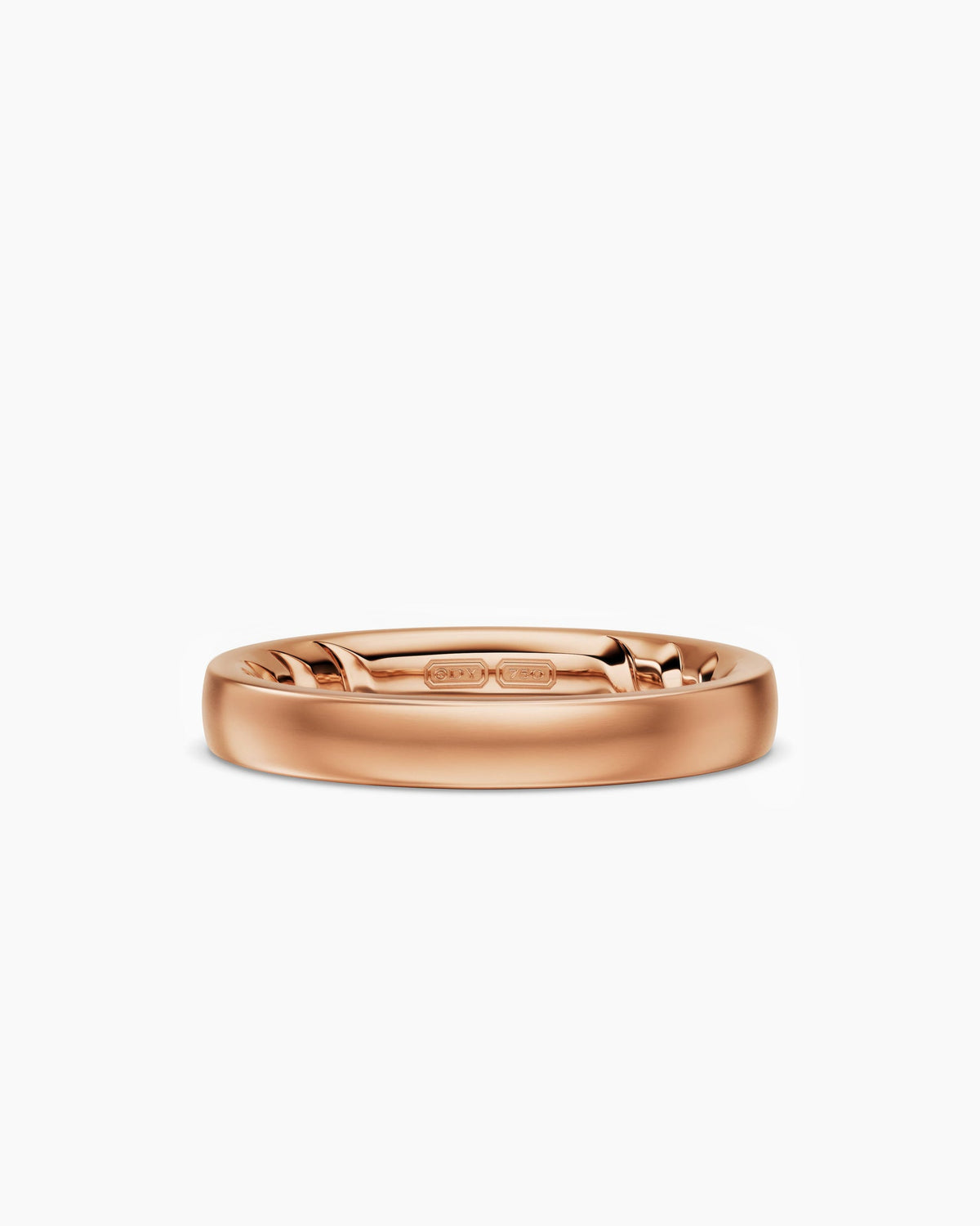 David Yurman Mens Streamline® Band Ring in 18K Rose Gold, 4mm David Yurman Men’s|Wedding