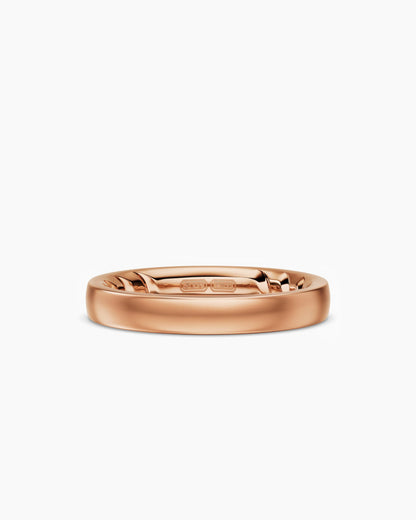 David Yurman Mens Streamline® Band Ring in 18K Rose Gold, 4mm David Yurman Men’s|Wedding