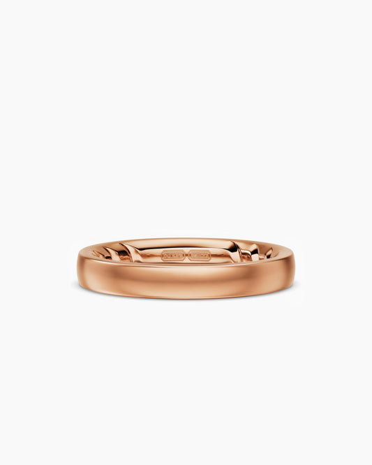 David Yurman Mens Streamline® Band Ring in 18K Rose Gold, 4mm David Yurman Men’s|Wedding