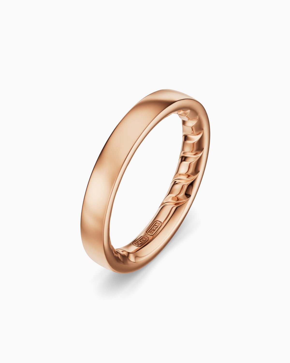 David Yurman Mens Streamline® Band Ring in 18K Rose Gold, 4mm David Yurman Men’s|Wedding