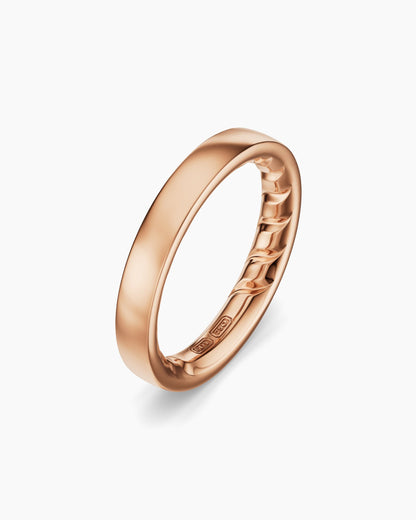 David Yurman Mens Streamline® Band Ring in 18K Rose Gold, 4mm David Yurman Men’s|Wedding