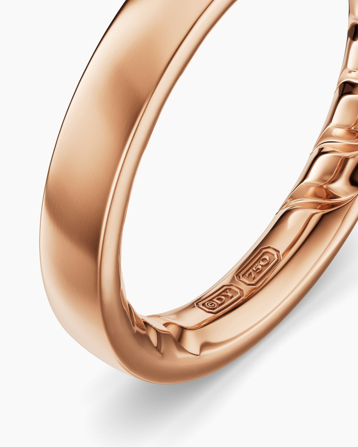 David Yurman Mens Streamline® Band Ring in 18K Rose Gold, 4mm David Yurman Men’s|Wedding