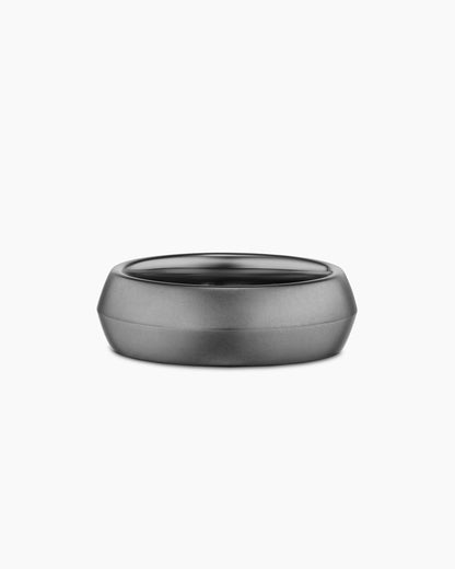 David Yurman Mens Knife Edge Band Ring in Anthracite Titanium, 8mm David Yurman Men’s|Wedding