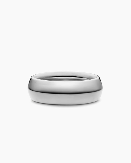 David Yurman Mens Knife Edge Band Ring in Platinum, 8mm David Yurman Men’s|Wedding