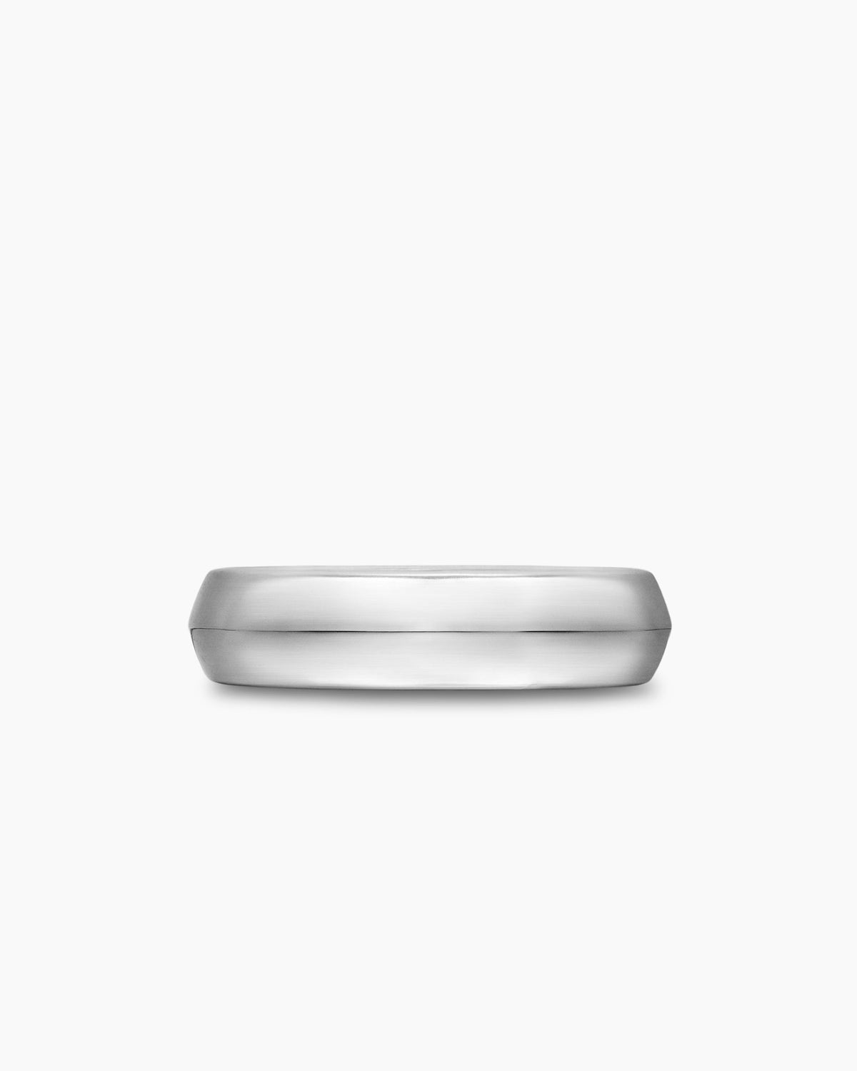 David Yurman Mens Knife Edge Band Ring in Platinum, 6mm David Yurman Men’s|Wedding