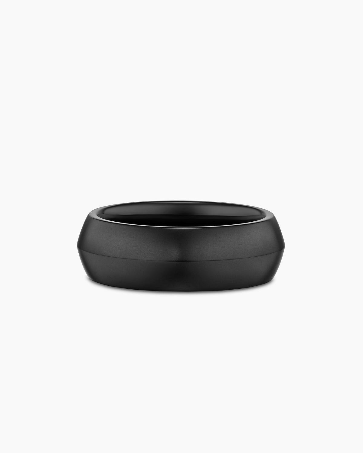 David Yurman Mens Knife Edge Band Ring in Black Titanium, 8mm David Yurman Men’s|Wedding
