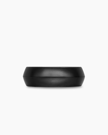 David Yurman Mens Knife Edge Band Ring in Black Titanium, 8mm David Yurman Men’s|Wedding