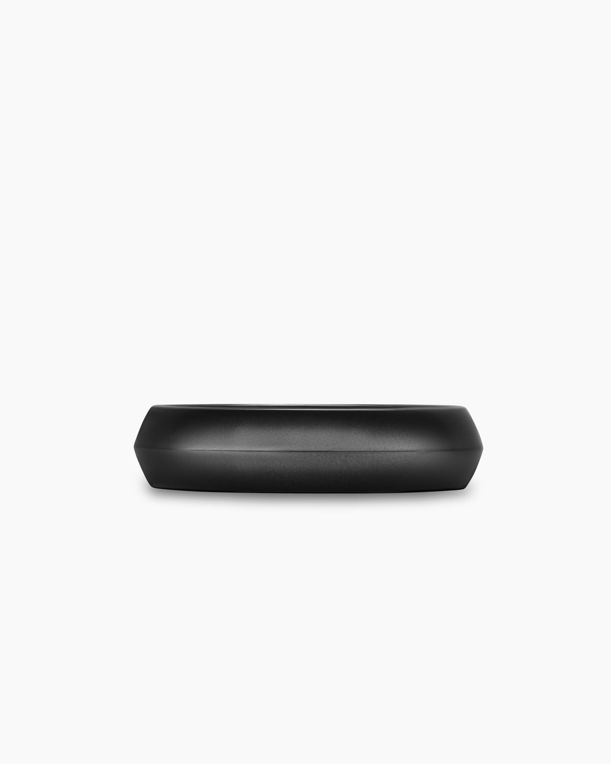 David Yurman Mens Knife Edge Band Ring in Black Titanium, 6mm David Yurman Men’s|Wedding