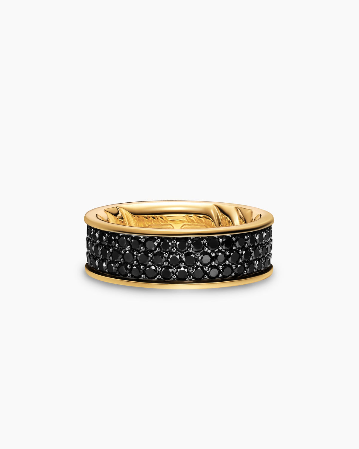 David Yurman Mens Streamline Band Ring in 18K Yellow Gold, 7.6mm David Yurman Men’s|Wedding