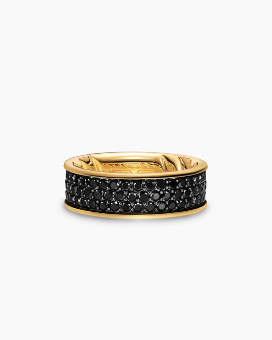 David Yurman Mens Streamline Band Ring in 18K Yellow Gold, 7.6mm David Yurman Men’s|Wedding