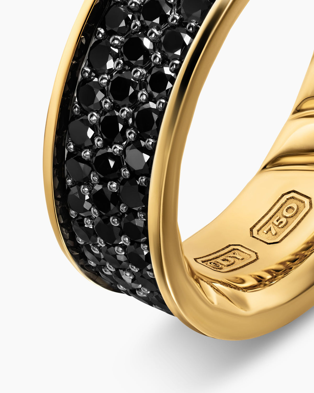 David Yurman Mens Streamline Band Ring in 18K Yellow Gold, 7.6mm David Yurman Men’s|Wedding