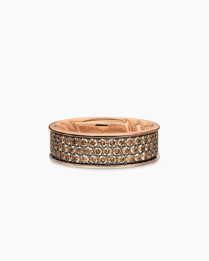 David Yurman Mens Streamline Band Ring in 18K Rose Gold, 7.6mm David Yurman Men’s|Wedding