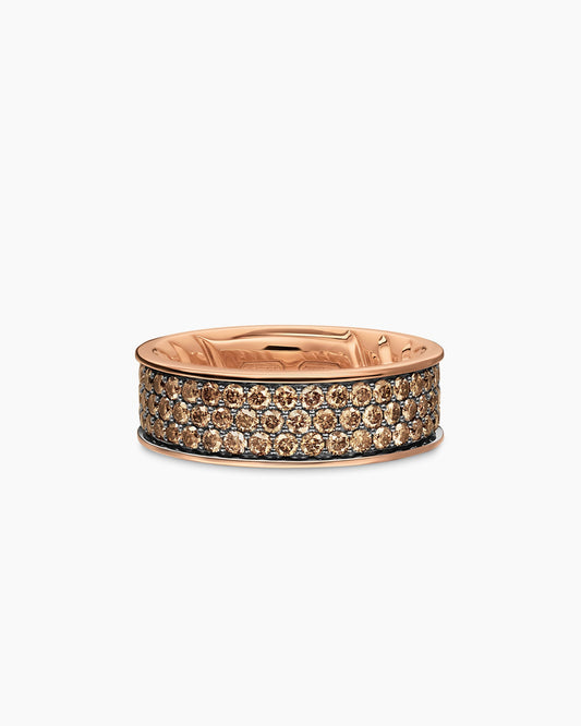 David Yurman Mens Streamline Band Ring in 18K Rose Gold, 7.6mm David Yurman Men’s|Wedding