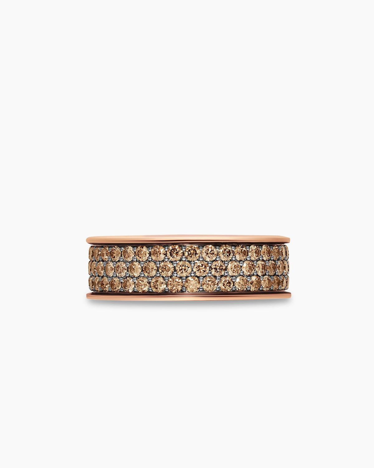 David Yurman Mens Streamline Band Ring in 18K Rose Gold, 7.6mm David Yurman Men’s|Wedding