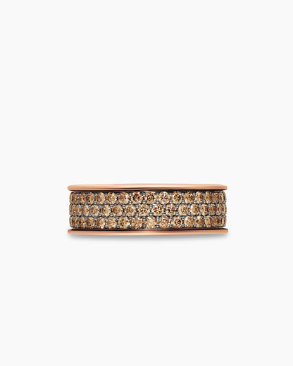 David Yurman Mens Streamline Band Ring in 18K Rose Gold, 7.6mm David Yurman Men’s|Wedding