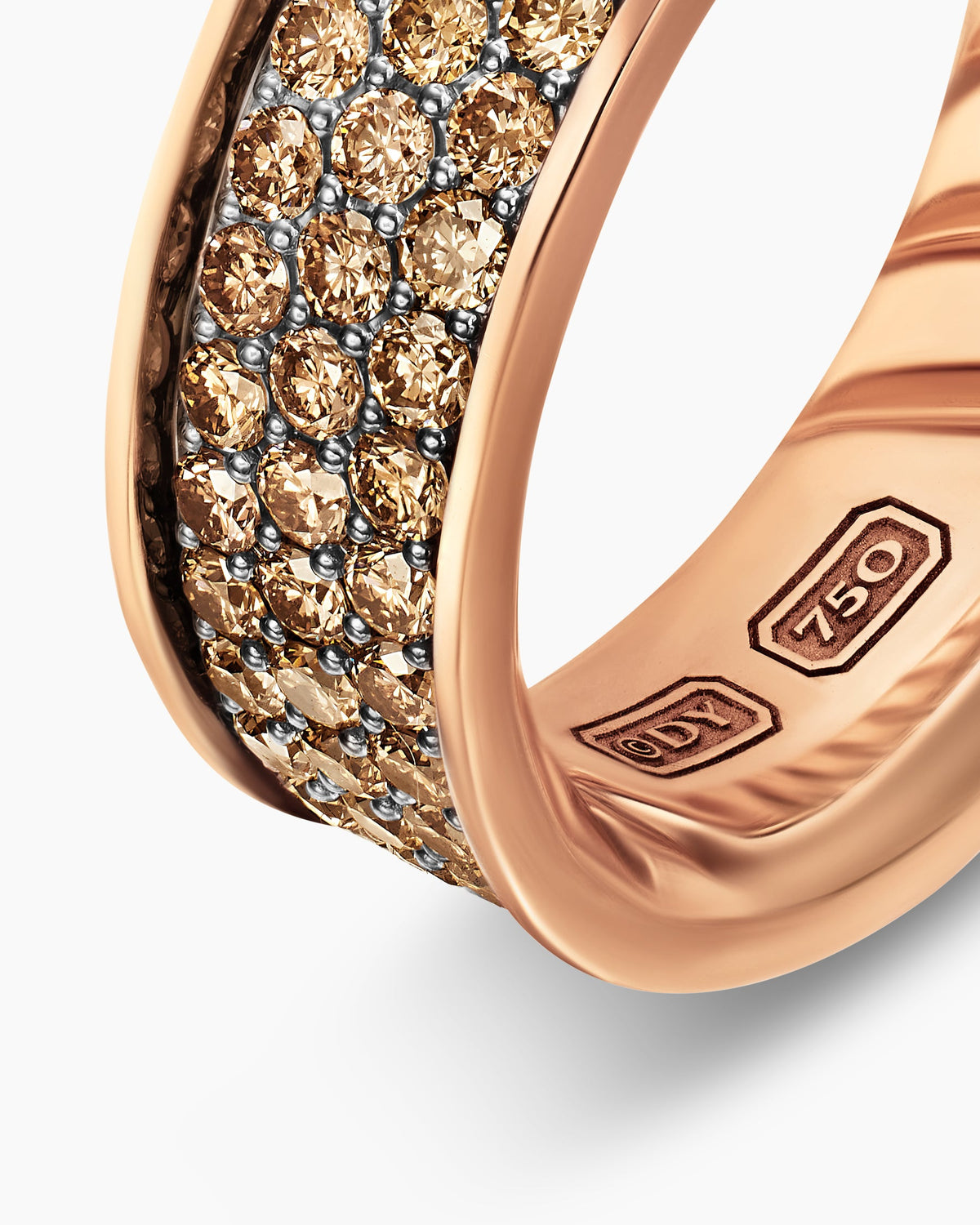 David Yurman Mens Streamline Band Ring in 18K Rose Gold, 7.6mm David Yurman Men’s|Wedding
