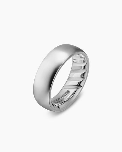 David Yurman Mens Streamline Band Ring in Platinum, 7.6mm David Yurman Men’s|Wedding
