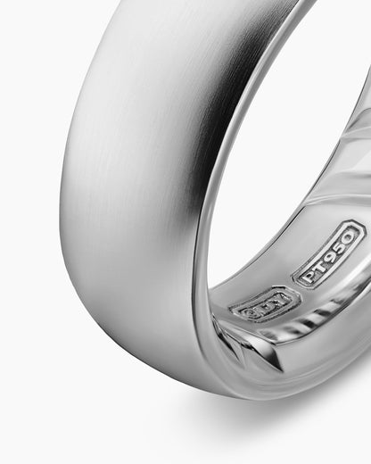 David Yurman Mens Streamline Band Ring in Platinum, 7.6mm David Yurman Men’s|Wedding
