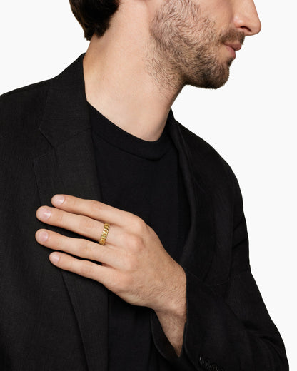 David Yurman Curb Chain Band Ring David Yurman Men’s