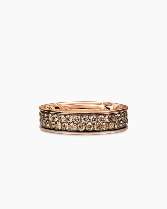 David Yurman Mens Streamline Band Ring in 18K Rose Gold, 6.2mm David Yurman Men’s|Wedding