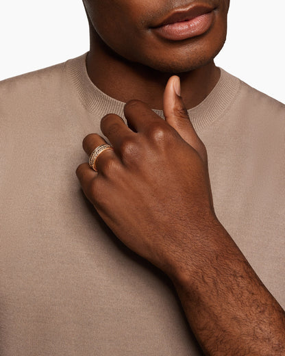 David Yurman Mens Streamline Band Ring in 18K Rose Gold, 6.2mm David Yurman Men’s|Wedding
