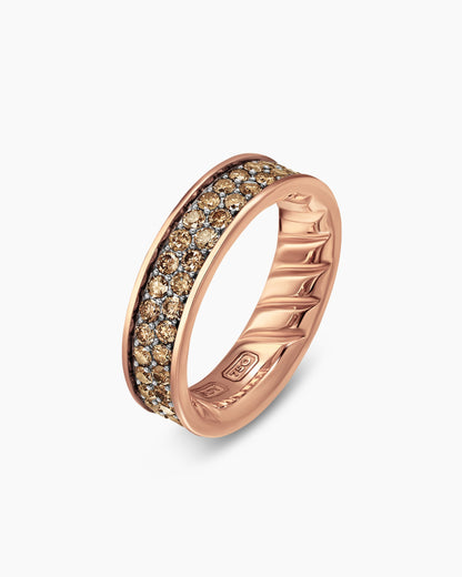 David Yurman Mens Streamline Band Ring in 18K Rose Gold, 6.2mm David Yurman Men’s|Wedding
