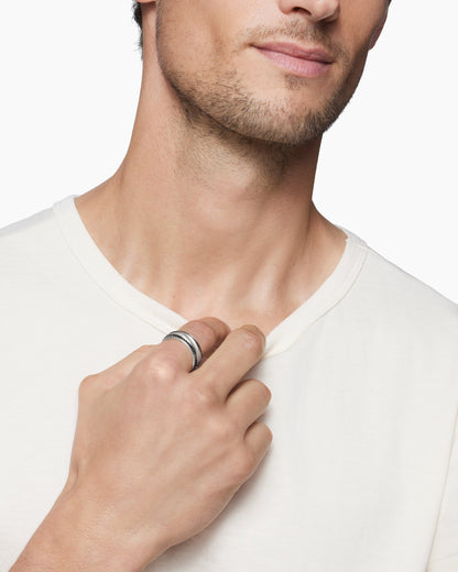 David Yurman Beveled Band Ring David Yurman Men’s|Wedding