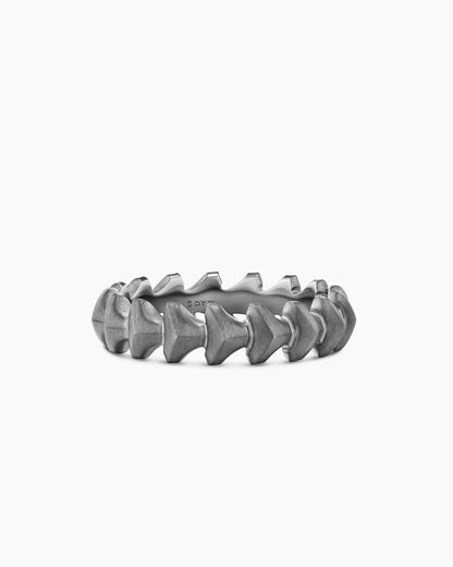 David Yurman Mens Armory Band Ring in Anthracite Titanium, 6.2mm David Yurman Men’s