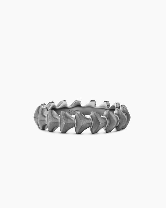 David Yurman Mens Armory Band Ring in Anthracite Titanium, 6.2mm David Yurman Men’s